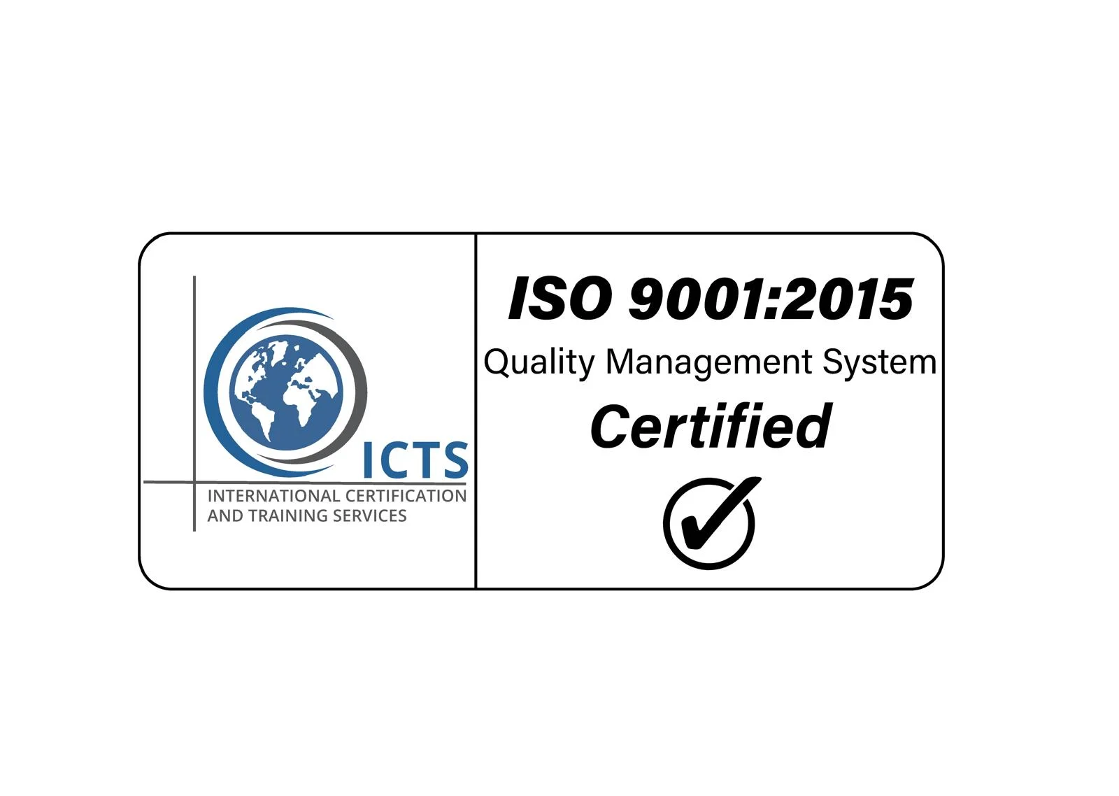 Illustrative graphic: ISO 9001:2015 (not for verification)